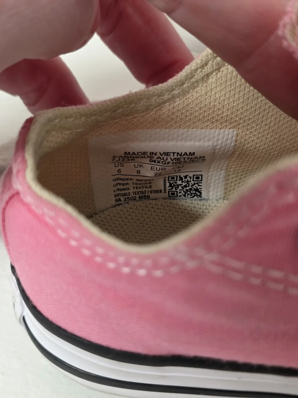 Converse Toddler Girls Pink Low-Top Sneakers